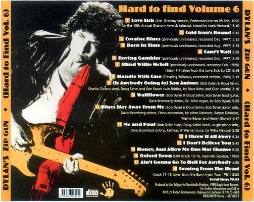 CD: Bob Dylan - Hard To Find Vol. 6 – Usato da Basel venduto da afetz 1