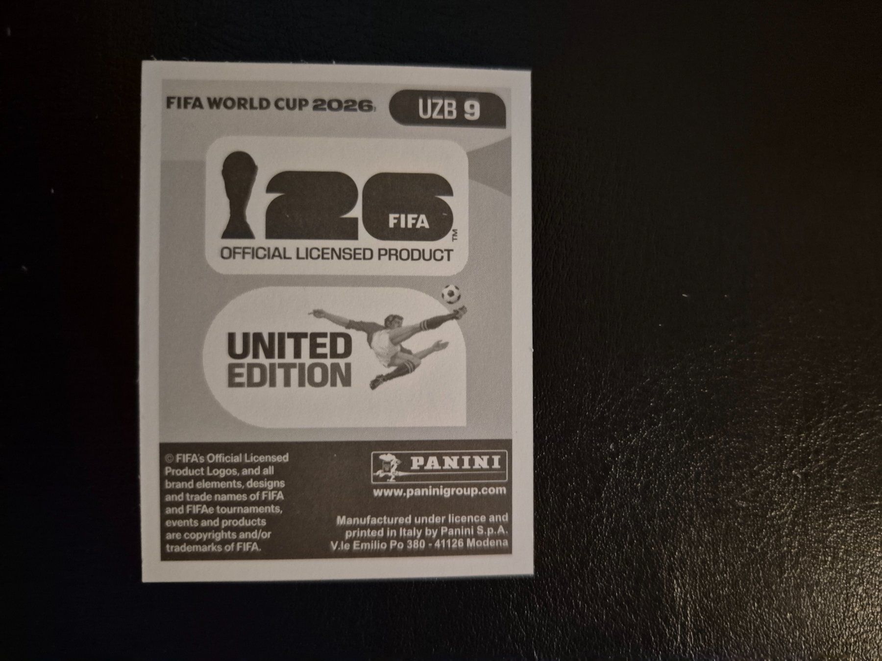 Panini Cartes à collectionner: Panini WM 26 UZB 9 – Neuf (Voir description) à Rorschacherberg par AJ3108 1