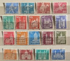POSTGESCHICHTE UND BAUDENKMÄLER SATZ KOMPLETT 355 - 372 1960
