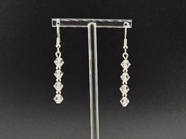 Ohrringe Earrings Swarovski Kristalle Crystal Clear