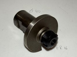 Spannzangenaufnahme ER25 mit zylindrischem Schaft 40mm