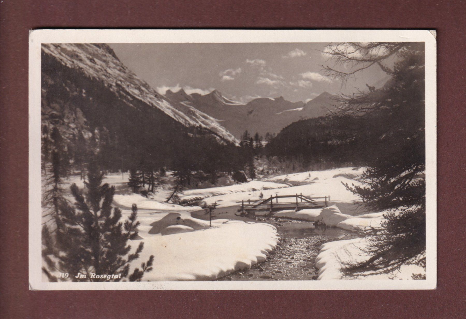 Ansichtskarten: Im ROSEGTAL - 1934 – Gebraucht aus Pully von nicecards-shop