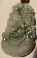 BESTE ECHTE JADEIT JADE !, 8,)--HAHN,--MIT- ZERTIFIKAT