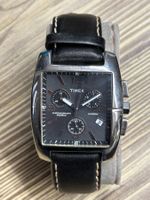 Timex Chronograph Uhr Schwarz/Silber – WR 50M Indiglo