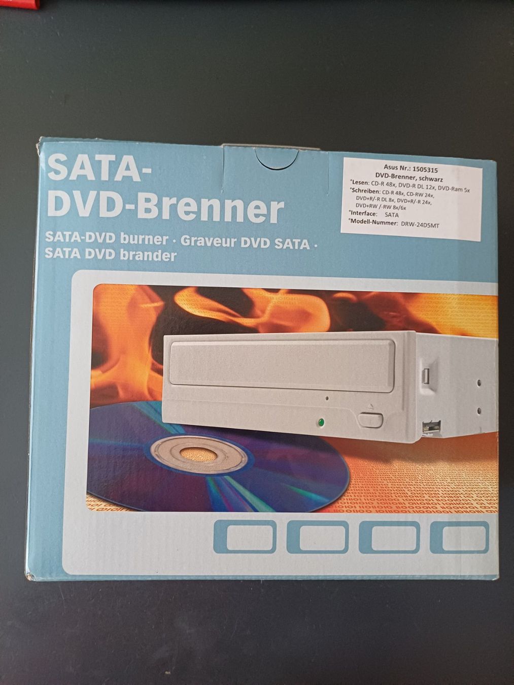 Asus Lettore multimediale & Streamer: SATA DVD-Brenner Asus, neu – Nuovo e nell'imballaggio originale da Zürich venduto da Atad