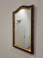 Wandspiegel mit Holzrahmen Bordeaux Goldfarben 44x71cm