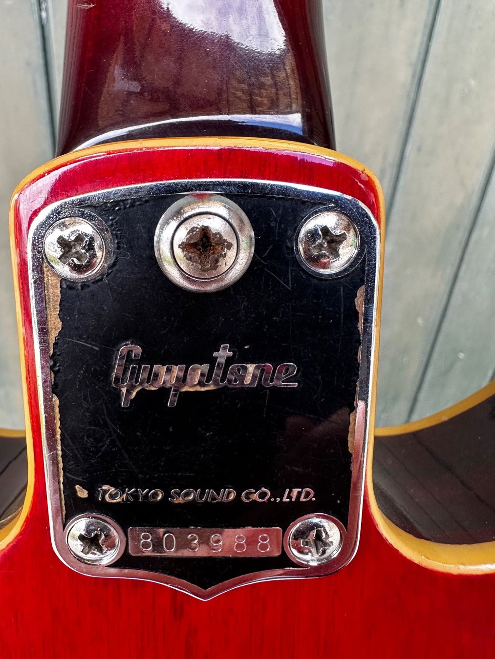 Strumenti musicali: GUYATONE Blues - und Jazzgitarre 1975 – Usato da Tschierv venduto da Screamingwolfguitars 7