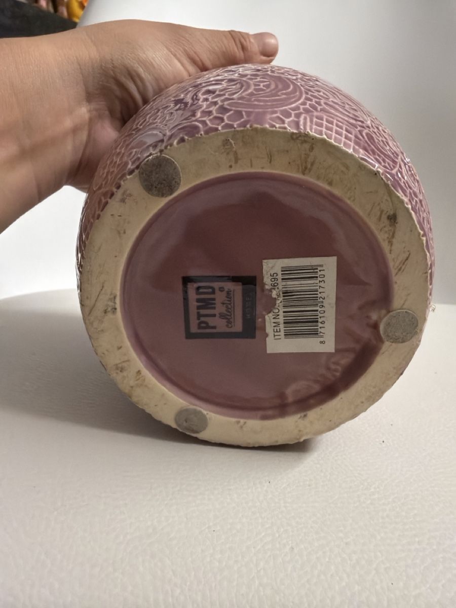 Vasi per fiori: Übertopf PTMD Collection violett mit Muster gebraucht – Usato da Opfershofen TG venduto da dan_nxk8 2