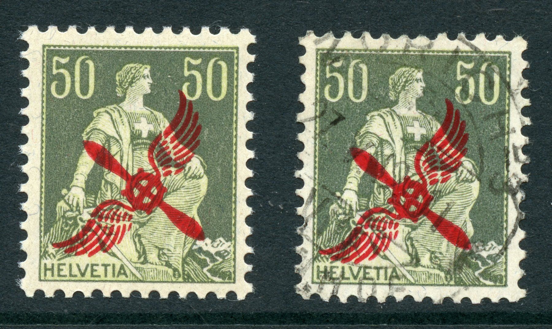 Tutti i francobolli: Zst F 2 postfrisch / gestempelt – Usato da Steffisburg venduto da Sorbas