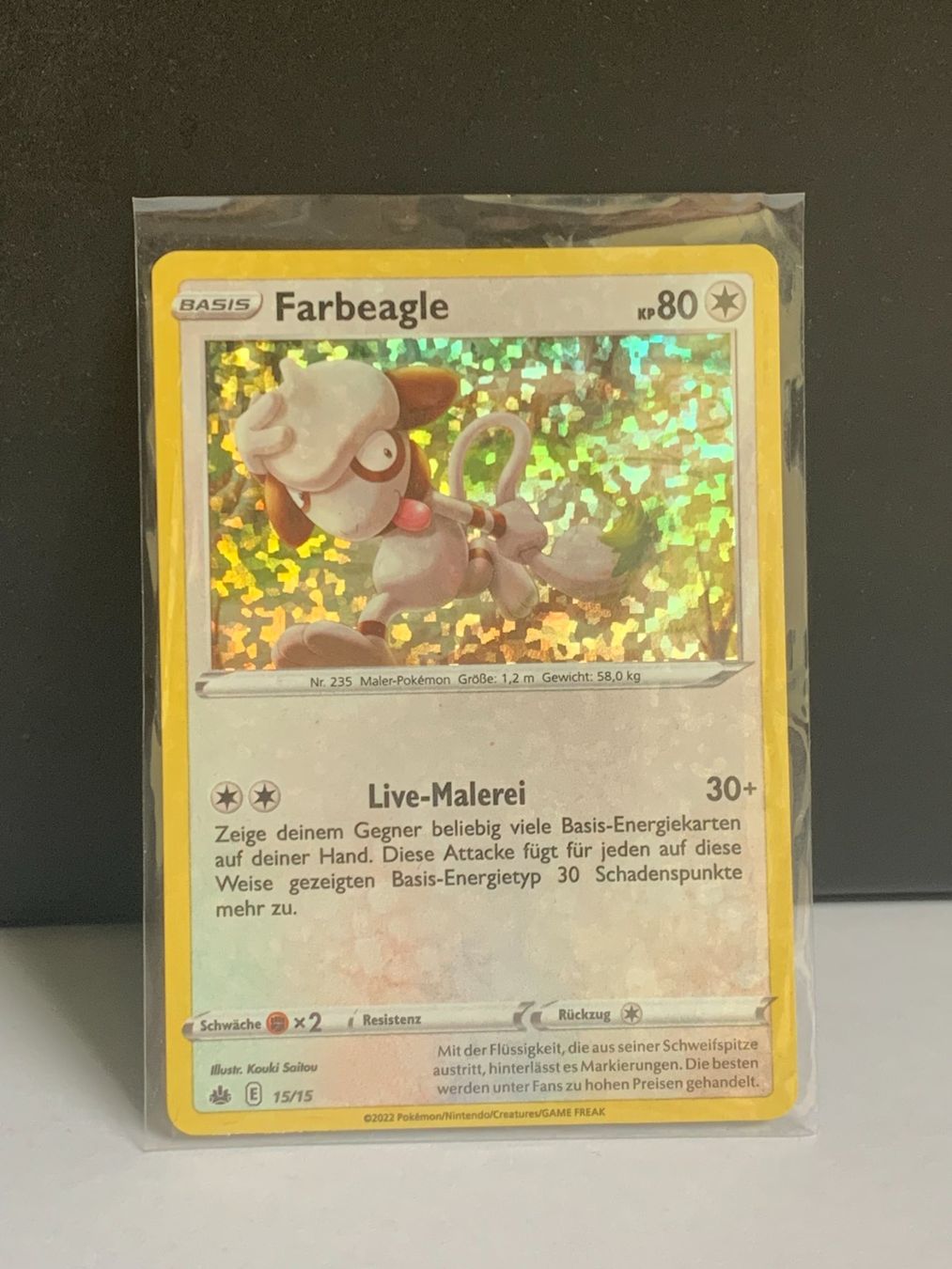 Pokémon Carte collezionabili: Pokémon Karte Farbeagle Holo – Nuovo (secondo la descrizione) da Flawil venduto da Juventino93