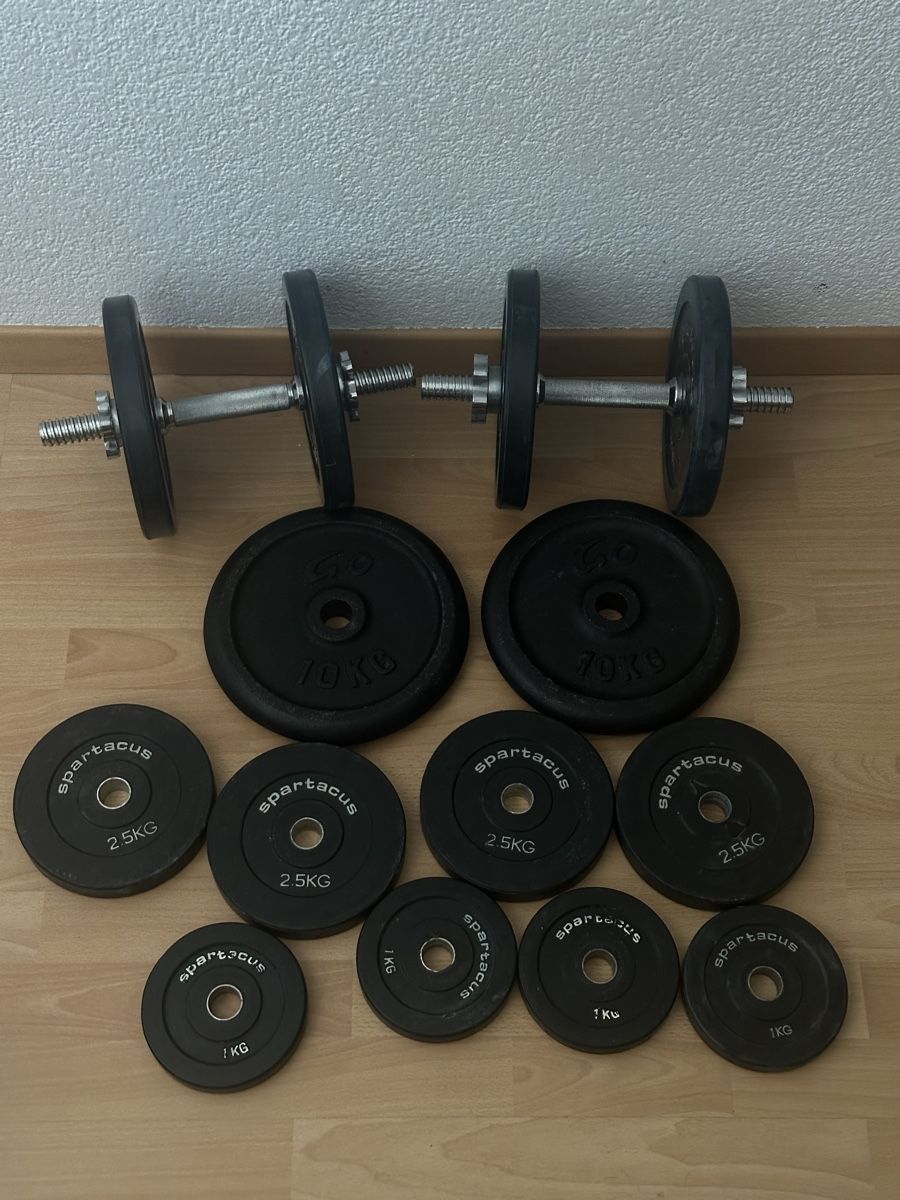 Hanteln & Gewichte: Kurzhantel-Set - ca. 58kg – Gebraucht aus Nidau von Unbreakable02