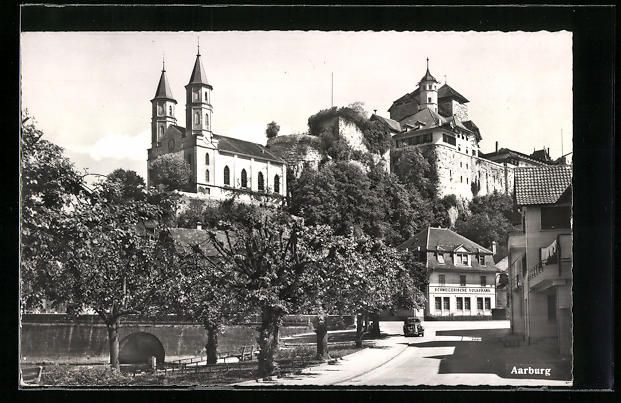 Cartes postales: Aarburg, Strassenpartie mit Schweizerisc – D'occasion à Berlin par bartko-reher