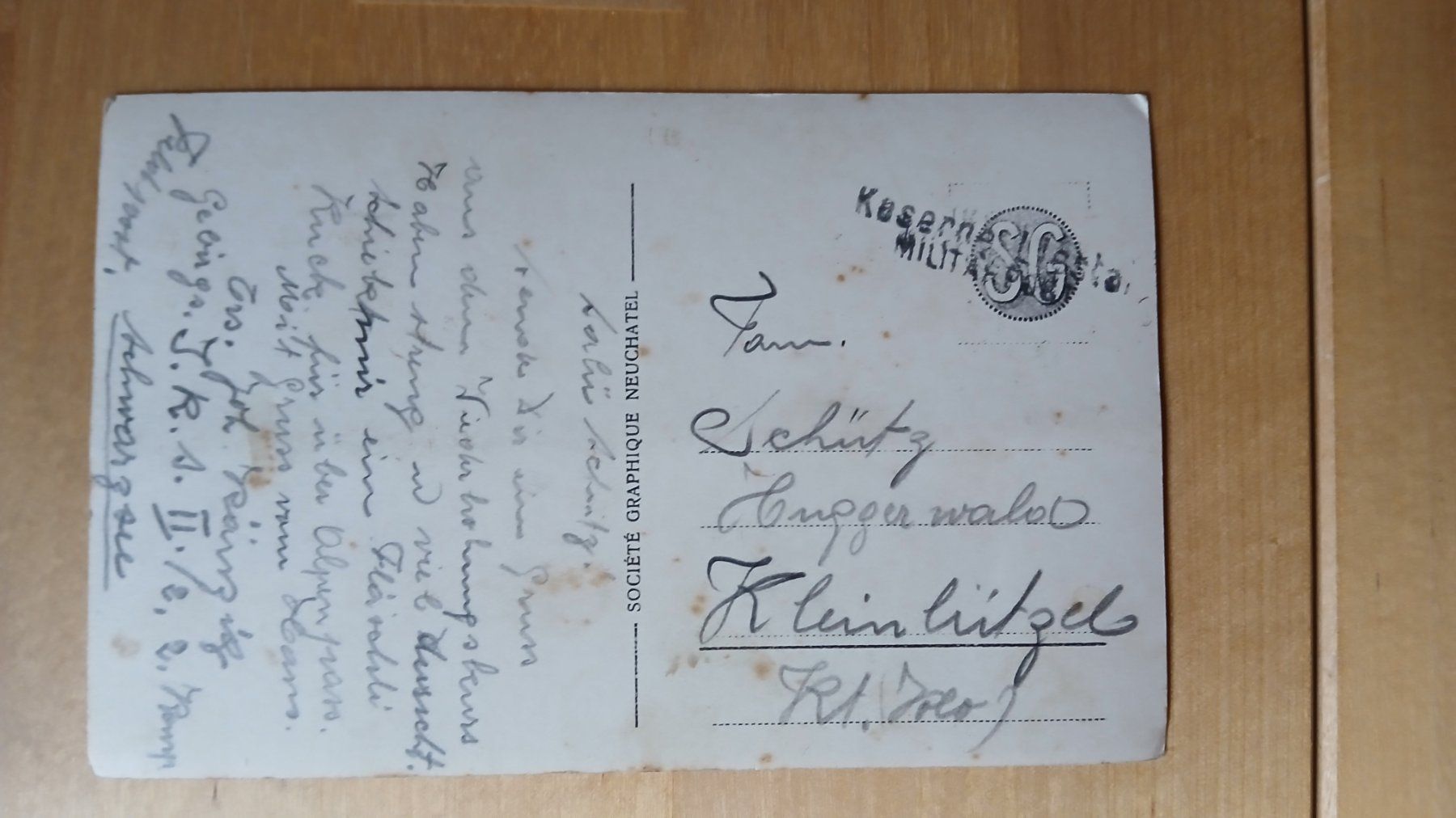 Cartoline postali: Postkarte Schwarzsee – Usato da Liesberg venduto da Mrbean1 1