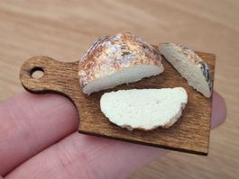 Holzofen Brot Handgemacht für Puppenhaus, Maileg