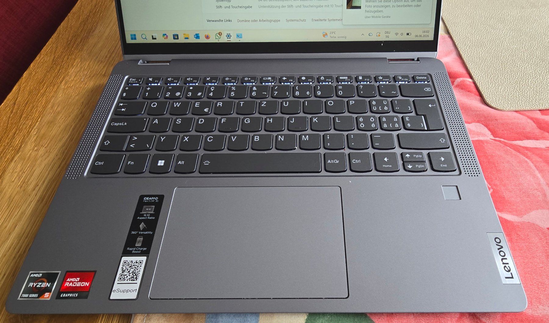 Lenovo Notebook: Lenovo IdeaPad Flex5 Gen.8 – Usato da Basel venduto da Verkauf_Aral 4