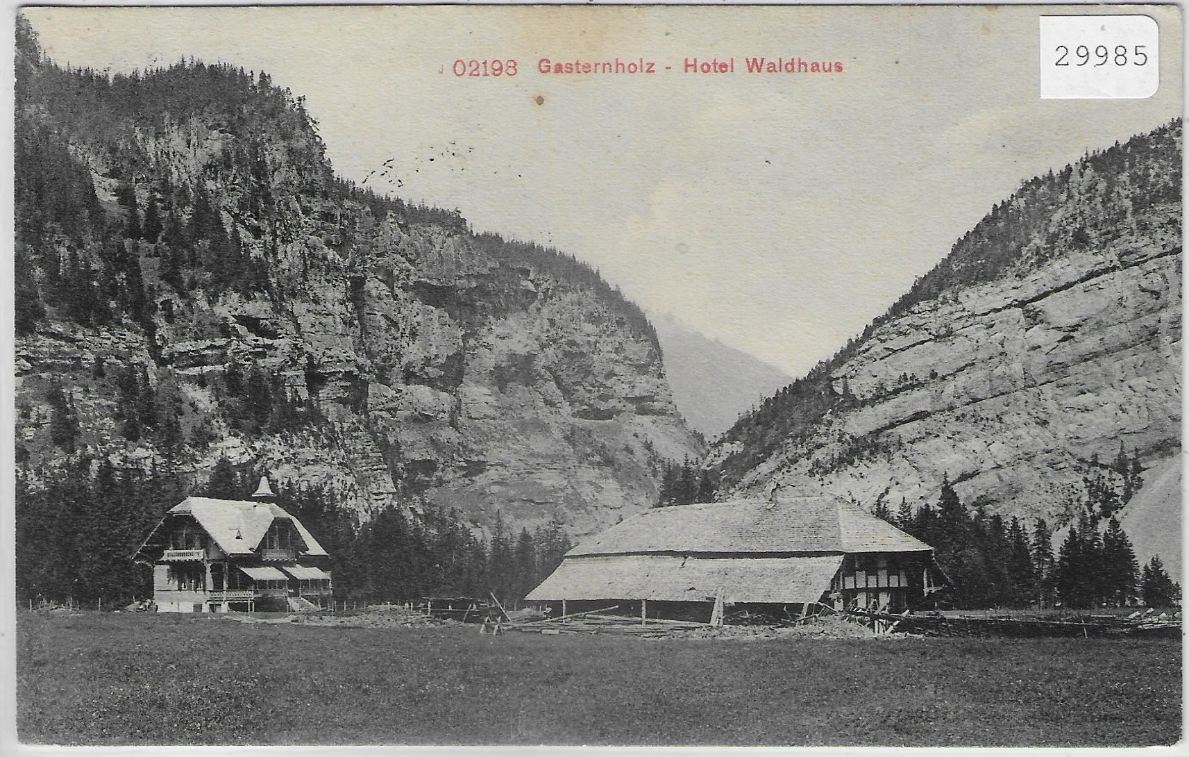 Cartoline postali: Gasternholz - Hotel Waldhaus – Usato da Ettingen venduto da Kartenplanet