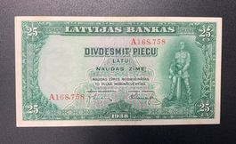 Banknote Lettland, 1938, 25 Latu, P-21