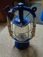 Tolle alte Sturmlampe Windlampe mit Glas Stalllampe