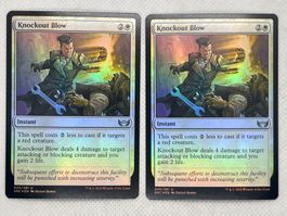 2x "Knockout Blow" Foil