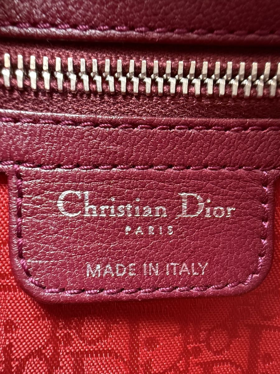 Dior Sacs femmes: Sac Lady Dior bordeaux médium  – D'occasion à Versoix par Monjolitresor 9