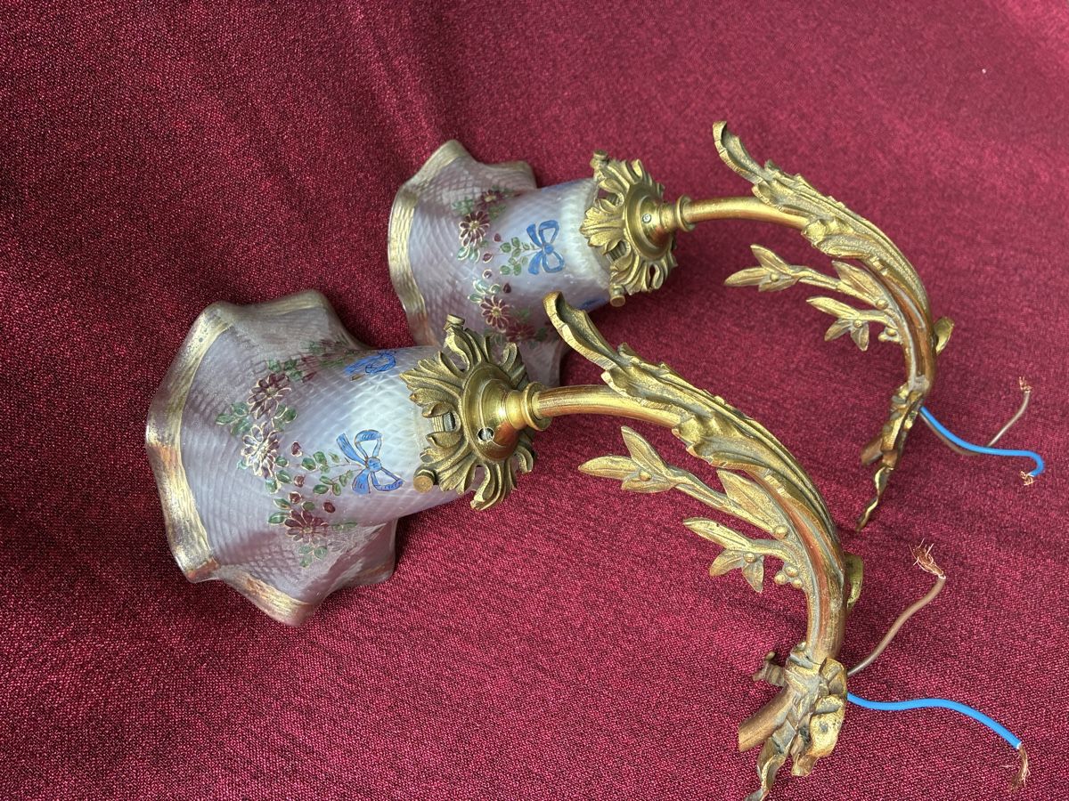 Lampade: Jugendstil 2 Wandlampen um 1920 – Usato da Zürich venduto da Artnuvo 2