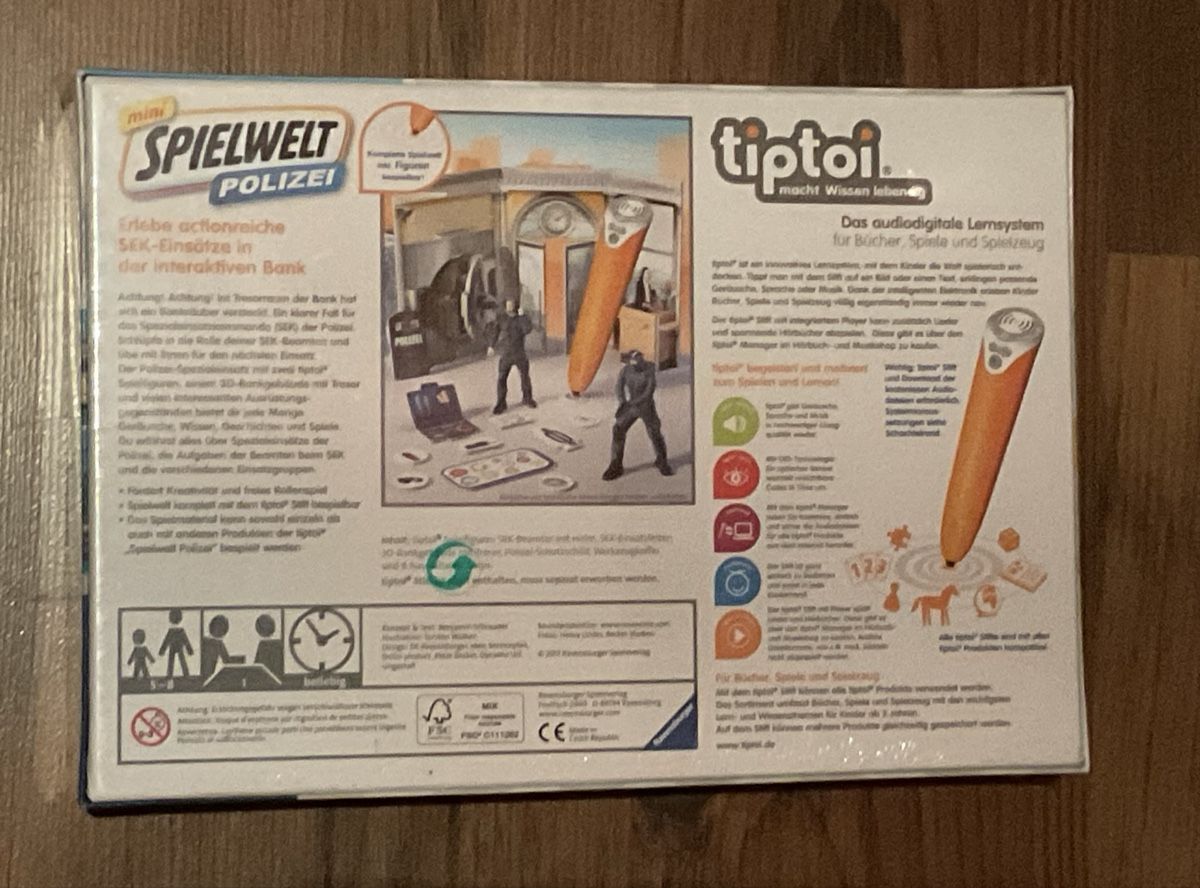Tiptoi Giochi: Tiptoi Mini Spielwelt Polizei, Neu – Nuovo e nell'imballaggio originale da Buchs AG venduto da Yuca01 1