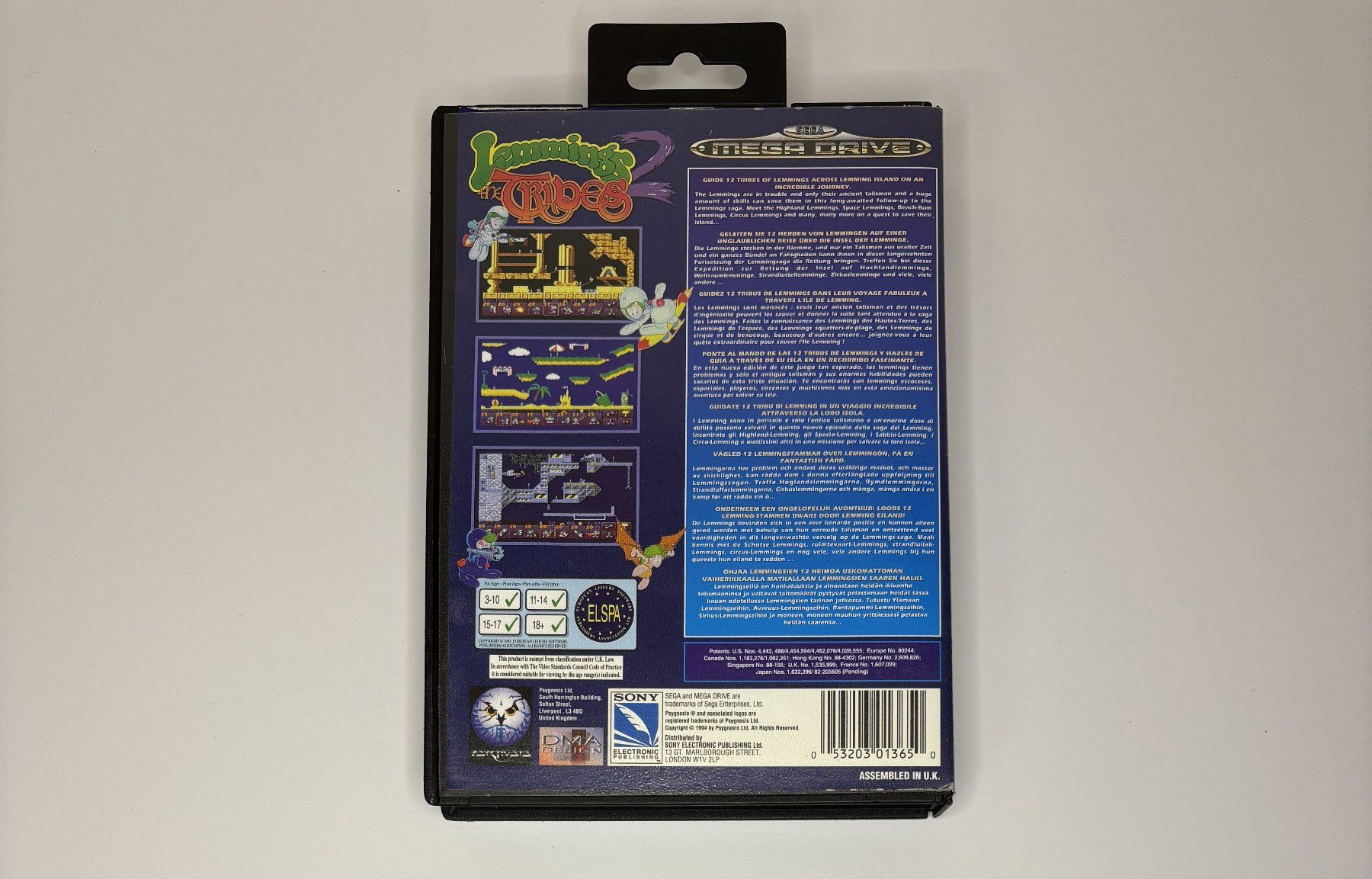 Sega Giochi: MD - Lemmings 2 The Tribes – Usato da Allschwil venduto da Bullach 2