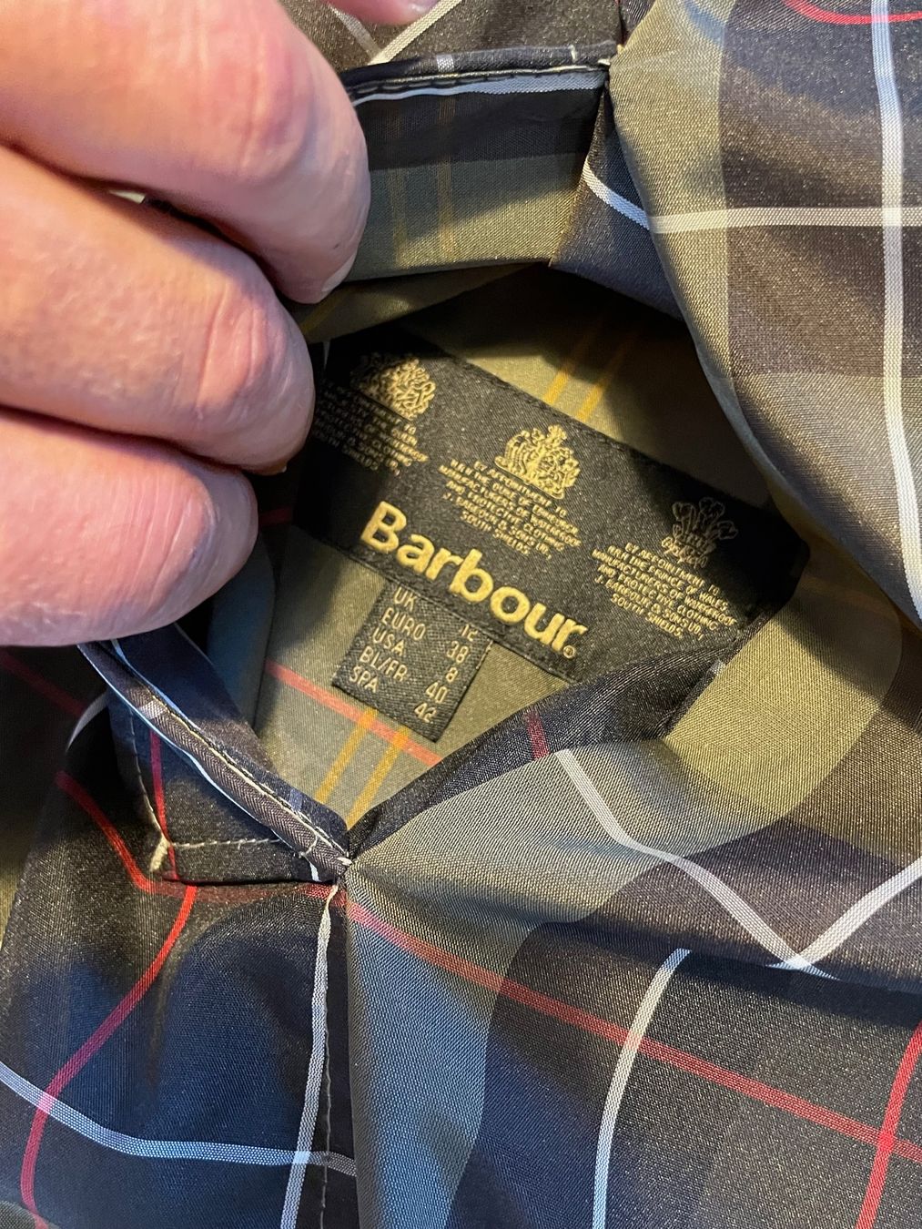 Barbour Giacche: Barbour Babbity Reversible Rain Jacket Sz 38 – Usato da Zürich venduto da le_souk 4