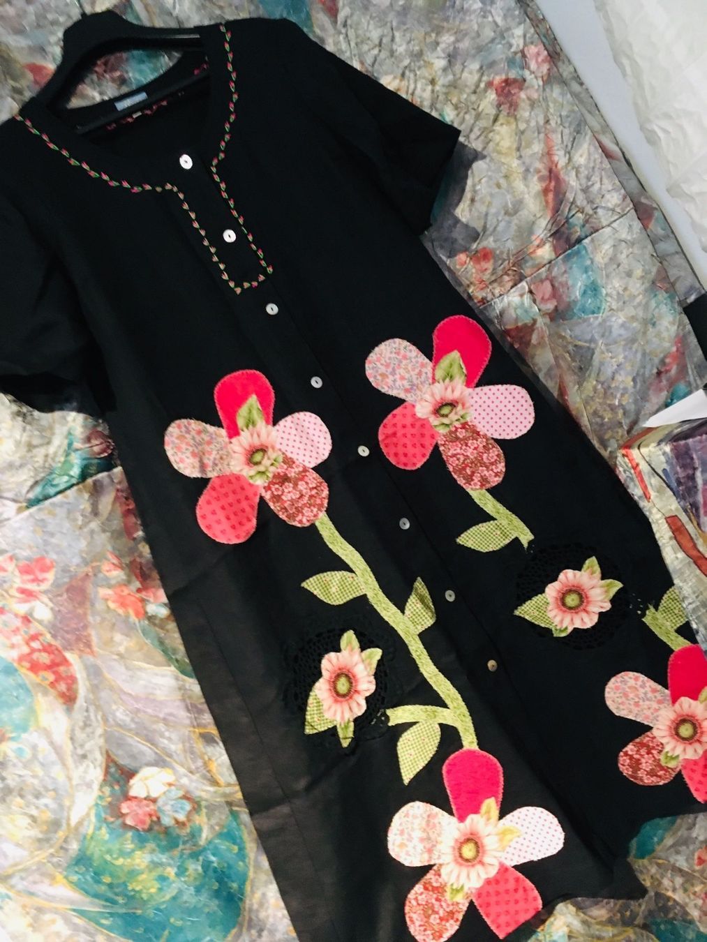 Kleider: Kleid Gr. 44 wunderschöne Stickerei!!! – Neu (gemäss Beschreibung) aus Bellinzona von ModaLugano 6