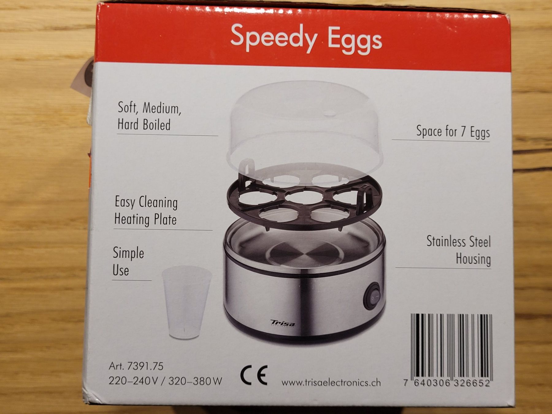 Trisa Küchengeräte: TRISA SPEEDY EGGS EIERKOCHER - NEU & OVP UNGEÖFFNET – Neu und originalverpackt aus Oetwil am See von swisspeak 1