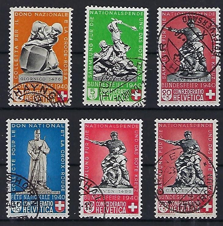Tutti i francobolli: 1940 Pro Patria gestempelt  14224 – Usato da Lunden venduto da Animus999