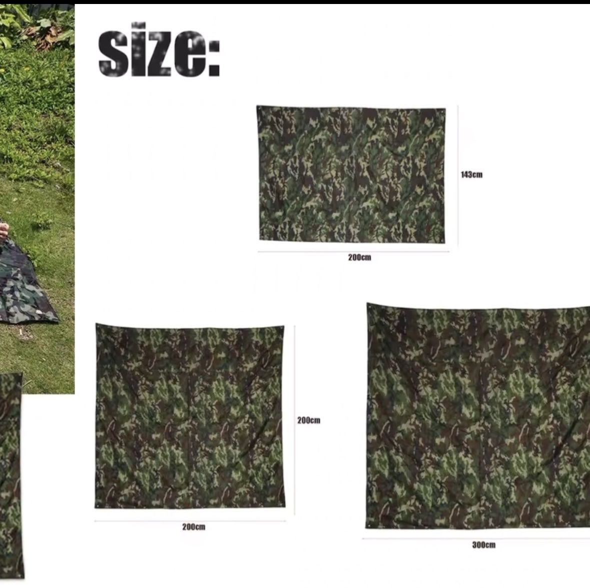 Sonstiges zu Militär: Tarp  - Camouflage (3x4m) / NEU!! – Neu (gemäss Beschreibung) aus Schlieren von dream-see-buy 3
