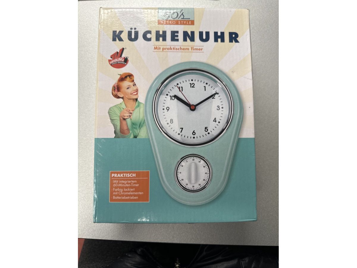 Sveglie: neue Retro Küchenuhr – Nuovo e nell'imballaggio originale da Necker venduto da liq24 3