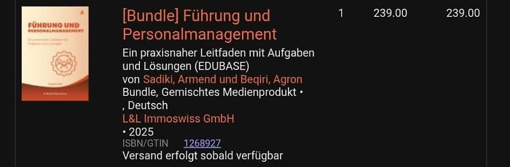 Libri: Führung und Personalmanagement – Usato da Gränichen venduto da Jamie_M94 2