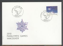 2009, FDC, Paralympische Spiele Vancouver (Nr. 1334)