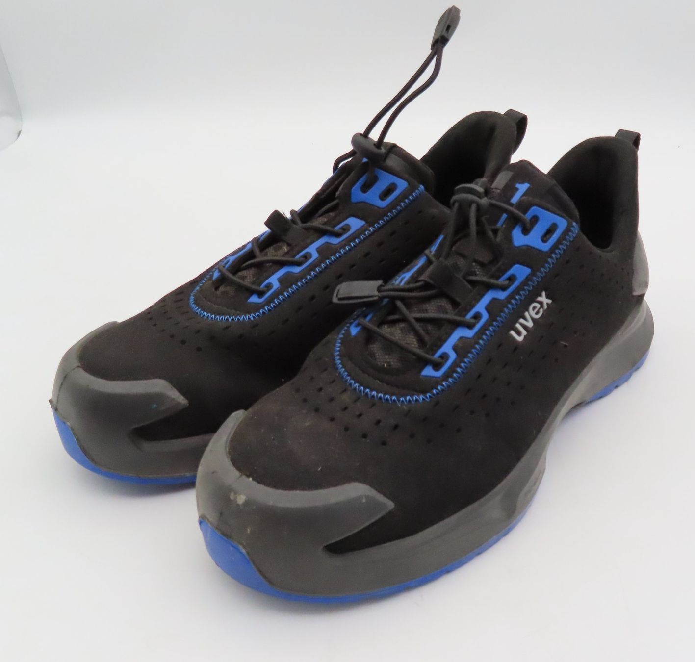 Uvex Scarpe da uomo: Schwarz-Blaue Arbeitsschuhe – Usato da Reinach BL venduto da WBZ-Flohmarkt 1