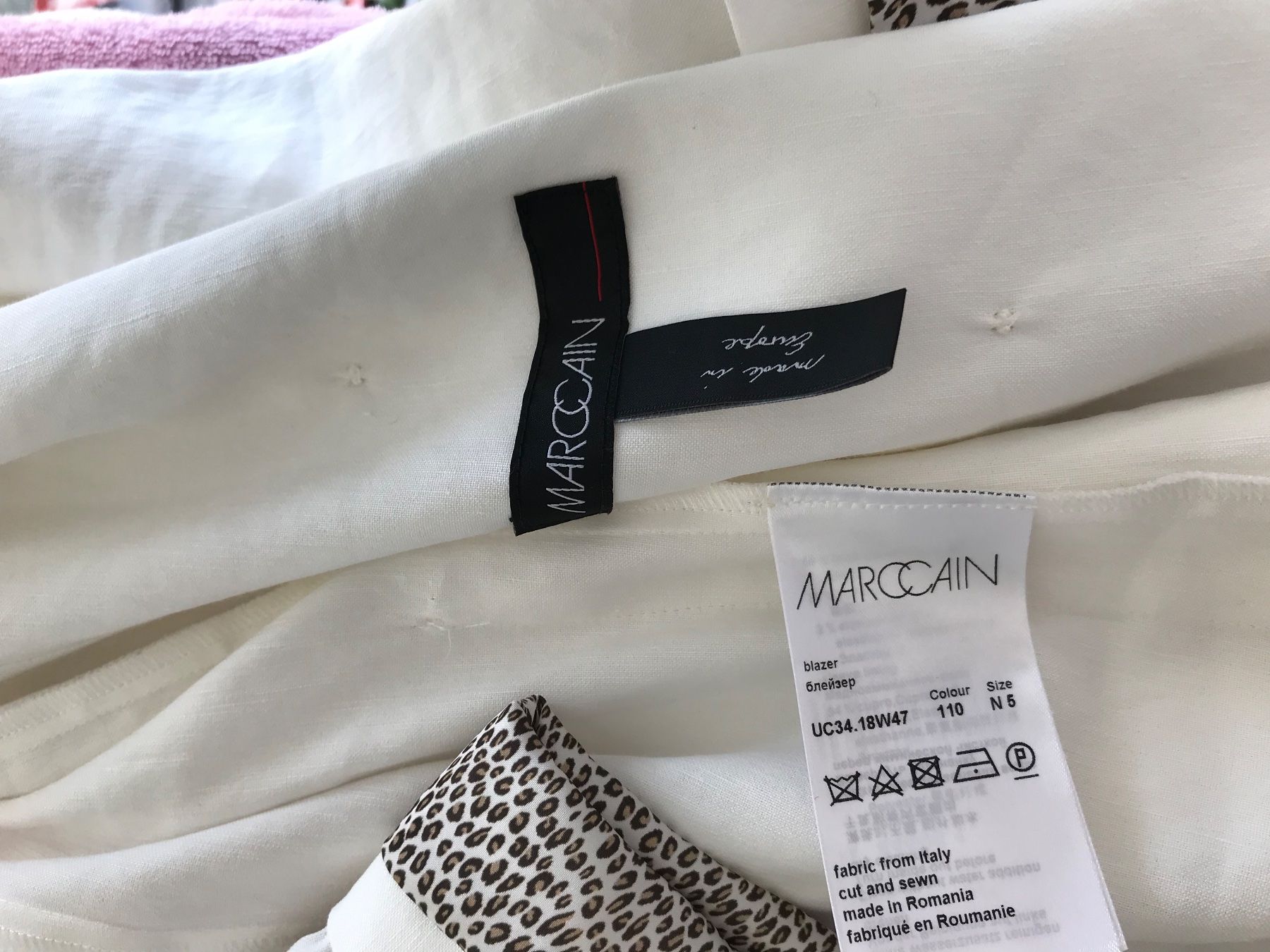 Marc Cain Giacche: Marc Cain Sommerblazer Leinen, Gr. 5, weiß – Usato da Niederteufen venduto da mix18 6