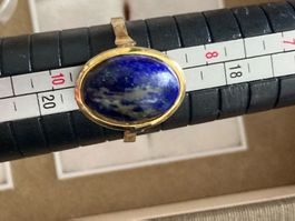 800 Silber Ring mit Lapislazuli