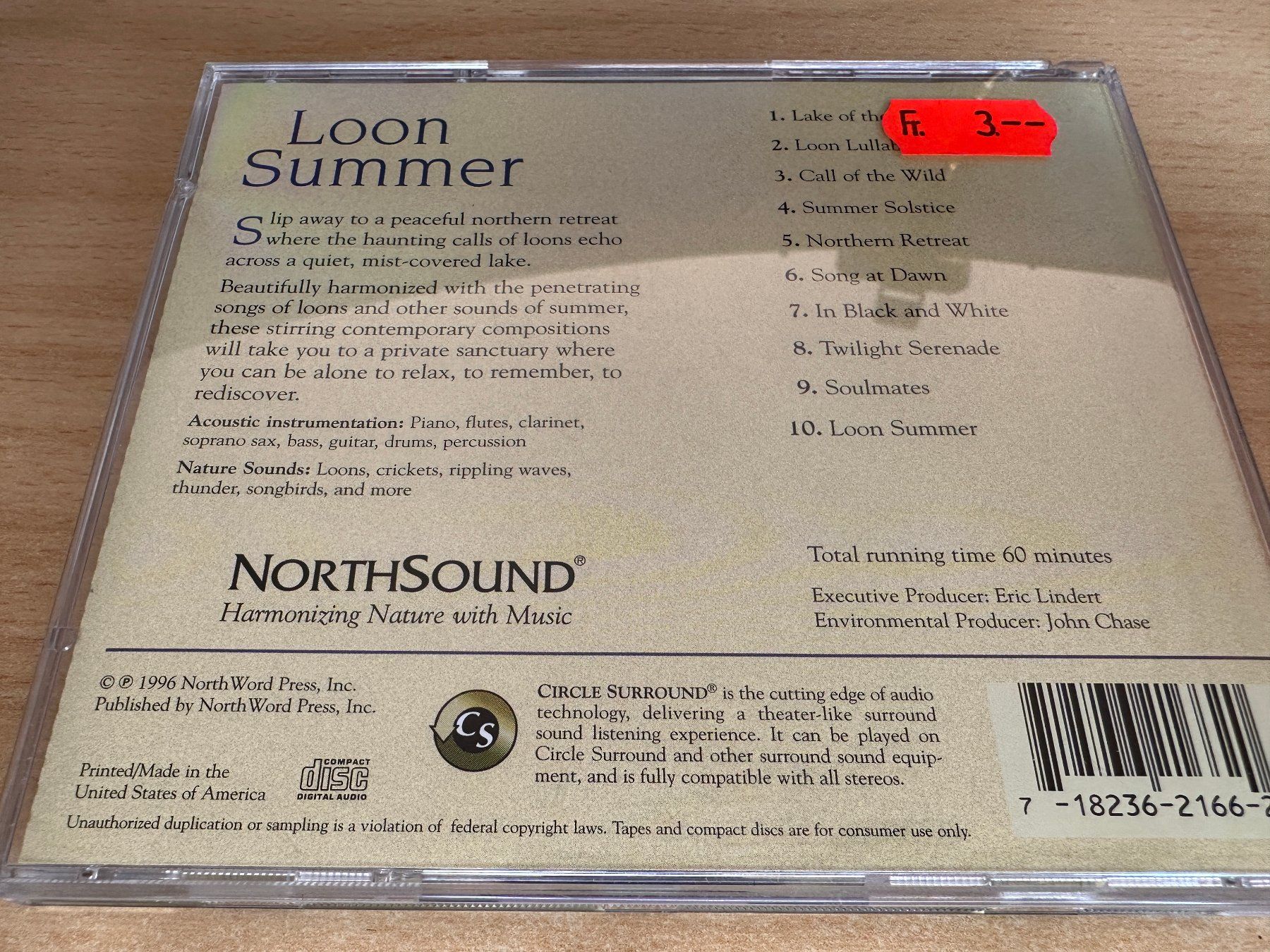 CDs: K1 Unknown Artist – Loon Summer – Gebraucht aus Rikon im Tösstal von Alpenmutz 1