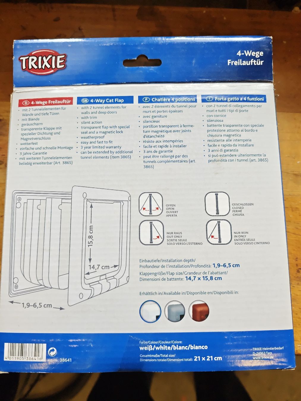 Gattaiole: Trixie Katzenklappe, neu, ungebraucht, Schnäppchen! – Nuovo e nell'imballaggio originale da Schöfflisdorf venduto da wegdamit04 1