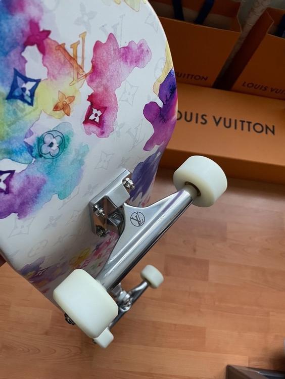 Louis Vuitton x Virgil Abloh Watercolor Skateboard