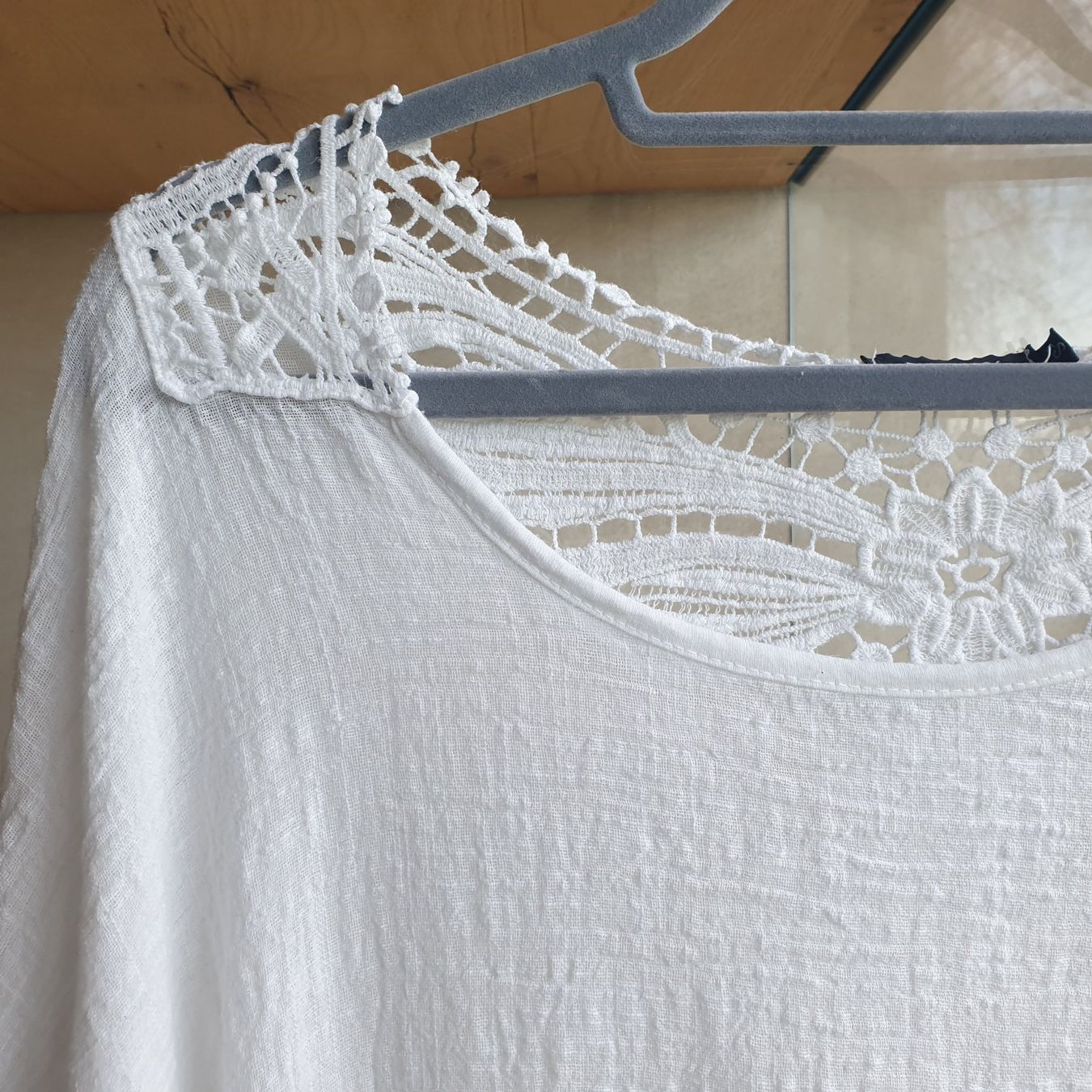 Camicette: 🐸 TODAY BOHO BLUSE S WEISS MIT SPITZE – Usato da Môtier (Vully) venduto da Frogs 1