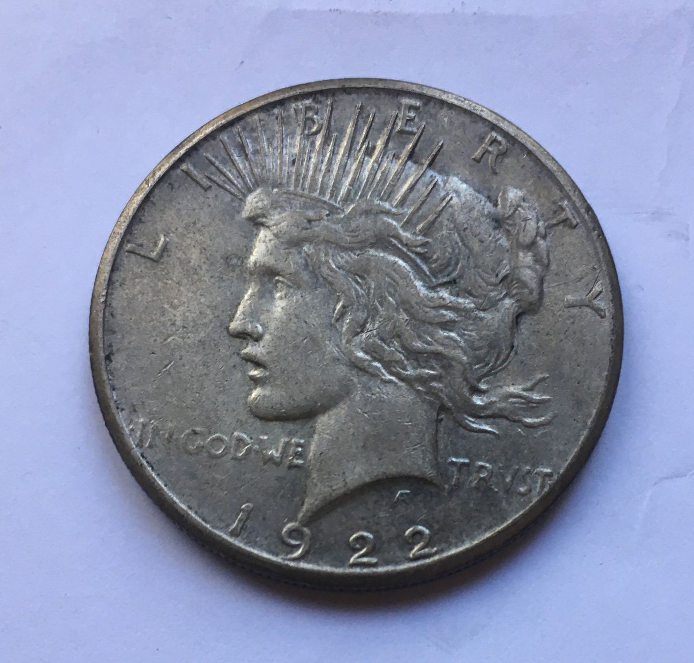Alle Münzen: 1922 Liberty Dollar Silber – Gebraucht aus Kirchberg SG von Helveticus00