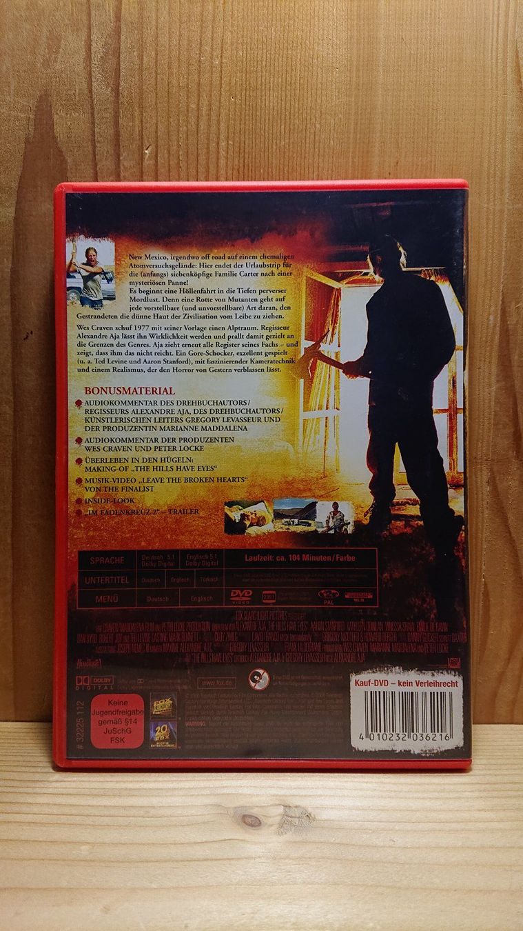 THE HILLS HAVE EYES Hügel der Blutigen Augen auf DVD (Gebraucht) in