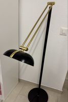 Stehlampe Lampe Messing Schwarz verstellbar guter Zustand