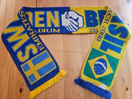 Brasilien vs. Schweden 2008 Fan Schal Fussball Pub WM