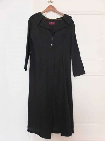 VINTAGE Veste longue noire