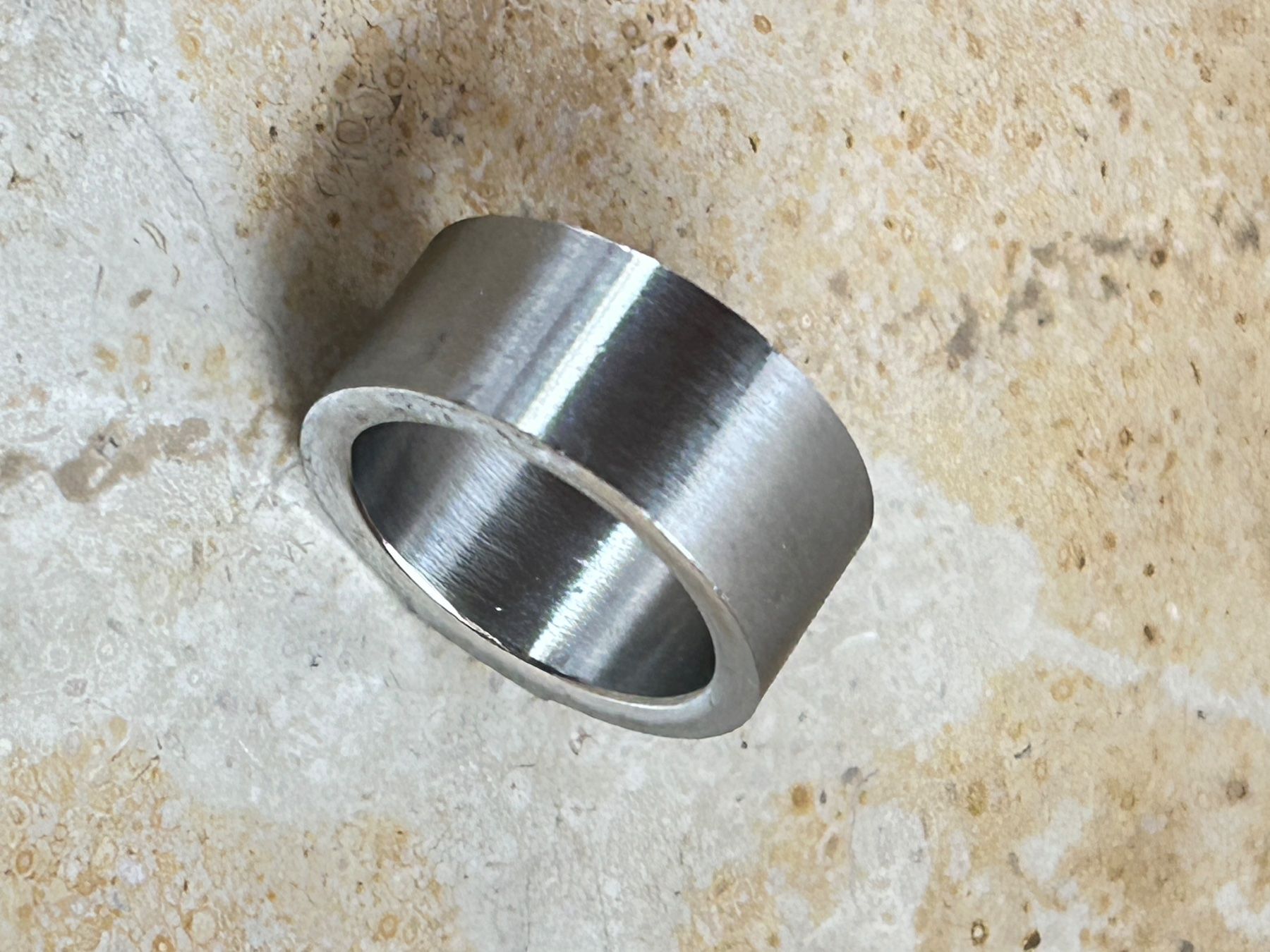 Anelli: Edelstahlring mit Zirkonia, Gr. 55.5 – Usato da Laufen venduto da Bellebellezza 3