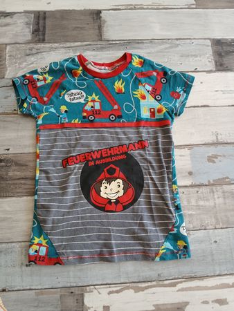 128 Selfmade T Shirt Feuerwehr Junge Garcon Sommer