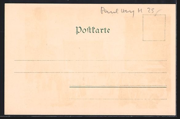 Cartes postales: Paul Hey: München, Passanten vor der Fe – D'occasion à Berlin par bartko-reher 1